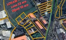 Dijual 10 Are, Jl. Kebo Iwa Utara Samping Bali Tv Denpasar