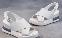 Sepatu Sandal Wanita Wedges Korean Style Sandal Cewek Original Sendal Wanita Kekinian Berkualitas