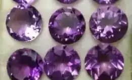 Natural Kecubung Round Cut Natural Amethyst