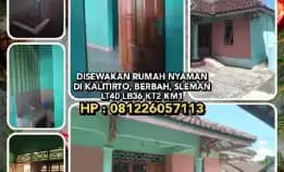 Disewakan Rumah Nyaman Di Kalitirto, Berbah, Sleman.Lt40 Lb36 Kt2 Km1.Hp:081226057113>> Dikontrakkan