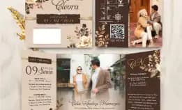 Undangan Pernikahan Full Colour - Undangan Nikah Glossy Luxury Invitation