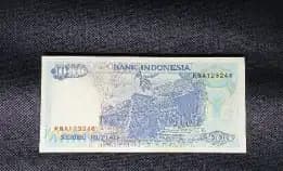 Uangkuno 1000 Rupiah Lompat Batu 1992