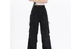 Cargo Pants Wanita Highwaist Loose Korean Style - Celana Kargo Wanita Terbaru