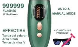 Ipl Laser Hair Removal Perontok Bulu Permanent Alat Penghilang Bulu Tanpa Sakit 999999 Flash