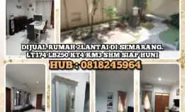 Dijual Rumah 2lantai Di Semarang.Lt174 Lb250 Kt4 Km3 Shm Siap Huni.H: 0818245964>> 