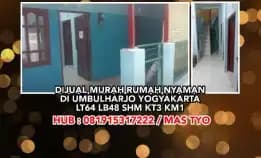 Dijual Murah Rumah Nyaman Di Umbulharjo Yogyakarta.Lt64 Lb48 Shm Kt3 Km1.H : 081915317222 / Mas Tyo*