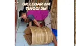 Tiray Kerey Rotan Asli Pull Kulit Sawittt