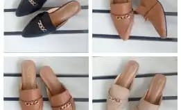 Bisa Cod - Sepatu Sandal Syarula Heels Slop - Dmn