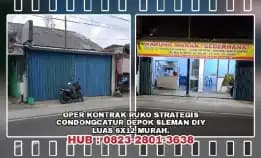 Oper Kontrak Ruko Strategis Di Condongcatur Depok Sleman Yogyakarta. Luas 6x12 Murah.H: 082328013638