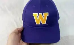 Topi Cap Washington Huskies Logo Football Team Original