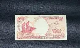 Uangkuno 100 Rupiah Phinisi 1992