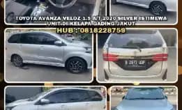 Mobil Dijual : Toyota Avanza Veloz 1.5 A/T 2020 Silver Istimewaunit Di Kelapa Gading Jakut