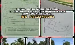 Tanah Murah Di Sendangadi Mlati Sleman Yogyakarta.Lt334 Shm Strategis.Wa: 08122792283