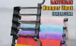 Gantungan Celana Jilbab Multifungsi Magic Hanger 5 In 1 Stainlesssteel