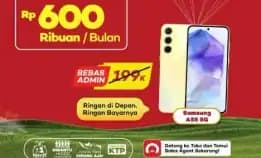 Promo Akhir Tahun!!, Segampang Itu Nyicil Samsung A55 5g, Dapatkan Bunga 0% Dan Free Cicilan 1x