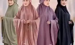 Mukena Khadijah Dewasa Crinkle Airflow Premium Terbaru Jumbo