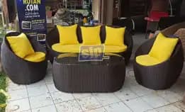 Sofa Gentong Rotan Sintetis