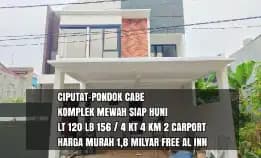 Rumah Baru Siap Huni Dlm Komplek Di Ciputat,Pondok Cabe.Freeal-In