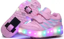 Sepatu Roda Heelys Led Anak Perempuan Lampu Usb Pengisian Daya Dewasa Dalam Stok