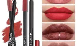 Ampelia Lip Liner Pencil+Lip Gloss 2 In 1 Matte Lip Liner Pencil Natural Lip Makeup Soft Pencils Pre