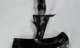 Keris Sepuh Kebo Dengen Pamor Ceprit Majapahit 