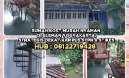 Rumah Kost Murah Nyaman Di Sleman Yogyakarta.Strategis Dekat Kampus Stpn Dan Stikes.H: 08122719428