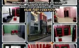 Disewakan Rumah Greenvilla B32 Solobaru (Depan Rs. Oen)Lb240 Lt133 Kt4 Km3 Full Furnish