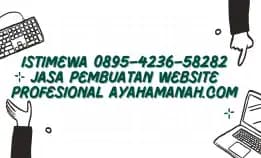 Dahsyat 0895–4236–58282 Jasa Desain Website Perusahaan Ayahamanah.Com