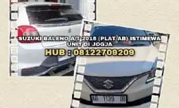 Mobil Dijual : Suzuki Baleno A/T 2018 (Plat Ab) Istimewa. Unit Di Jogja. H: 08122709209>>