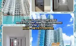 Bu. Dijual Cepat Apartemen Majestic Point Serpong Tangerang.L27m² Type Studio. H: 081977020982* 