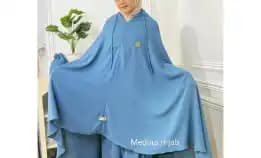 Mukena Dewasa Crinkle Pocket Airflow Jumbo Resleting 2in1 Terbaru