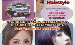 Lkp Christanti Tata Rambut & Kecantikan. Jl. Kaliurang Km. 6,5 A5 Yogyakarta.Telp. (0274) 880485