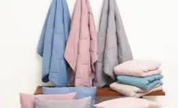 Informa 150X200 cm Bed Cover Polyester Marshmallow - Abu-Abu Selimut Aesthetic Pelapis Tempat Tidur 