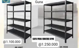 Rak Buku Rak Serba Guna Besi Kuat Dan Awet Ukuran 1830x914x457 Spesial 1.100.000 Free Ongkir Pasang 