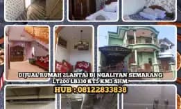 Dijual Rumah 2lantai Di Ngaliyan Semarang.Lt200 Lb330 Kt5 Km3 Shm.H: 08122833838.>>