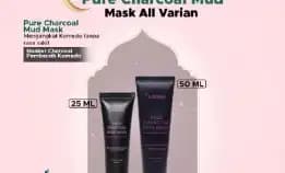 Azrina Pure Charcoal Mud Mask - Masker Wajah Brightening Untuk Mengangkat Komedo