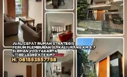 Rumah Strategis Di Perumahan Plemburan Jl. Kaliurang Km 6.7 Sleman Yogyakarta.Lt180 Lb340 Kt6 Km7