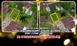 Tanah Dijual : Bu. Dijual Murah !! Tanah Di Samberembe, Pakem, Sleman.Shm L123m². H: 081215320702