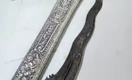 Keris Balebang Bali Pamor Ngulit Semongko 