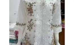 Kebaya  Rompi Organdi Alexuez Premium Brukat /Kebaya Encim Bordir /Kebaya Alexuez/Lamodisfashion