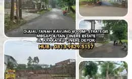 Dijual Segera Tanah Kavling @300m² Strategis Di Megapolitan Cinere Estate Jl. Krakatau Cinere Depok.