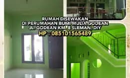 Rumah Disewakan Di Perumahan Bumi Mulia Godean Jl. Godean Km. 8 Sleman, Diy. Lt75 Lb110 Kt4 Km2.