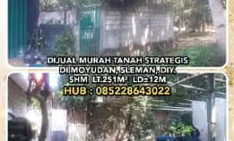 Tanah Dijual : Dijual Murah Tanah Strategis Di Moyudan, Sleman, Diy.Shm Lt251 Ld12.H: 085228643022* 