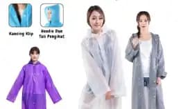 Jas Hujan Terusan Korea Jas Hujan Termurah Reusable Fashionable