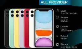 Iphone 11 64gb Alloperator Fullsett Nominus Murah 