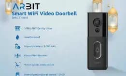 Arbit Wifi Video Doorbell Pintar Waterproof Tahan Air Ip65 1080p + Door Bell Chime Smart Home Two Wa