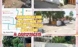 Tanah Murah Shm Di Mlati Sleman Yogyakarta.Lt358m² Strategis. H:  08812786515>>