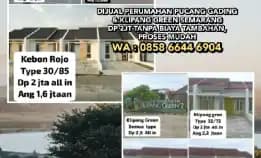 Dijual Perumahan Pucang Gading & Klipang Green Semarang. Dp 2jt Tanpa Biaya Tambahan, Proses Mudah