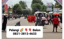 Pelangi Balon Purwokerto 0821-3813-4633 Jual Sewa Balon Gapura Gate Start Finish Purwokerto