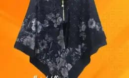 Best Seller Hijab Zipper Resleting Dagu Segi Empat Voal Premium/ Jilbab Ziper Instan Segiempat Motif